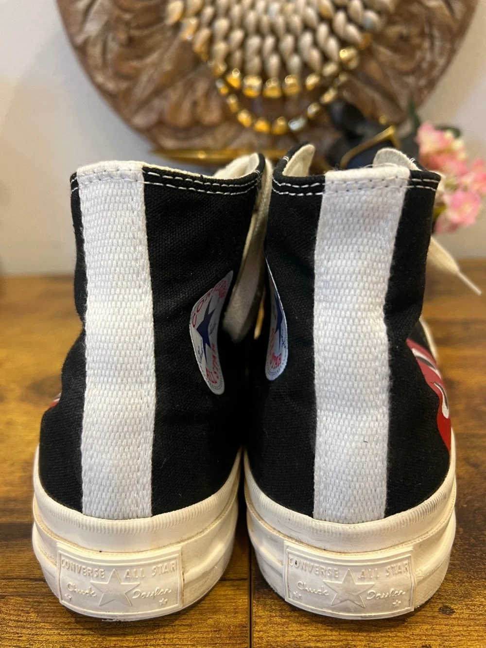 Women’s Converse Chuck Taylor All Star 70 Hi Comme des Garcons PLAY Black:Size 8